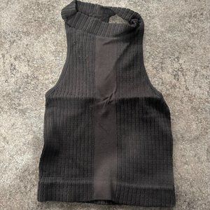 Free People Black Crop Top